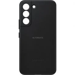 Handy Hüllen SAMSUNG Leather Cover, Handyhülle (schwarz, Samsung Galaxy S22)