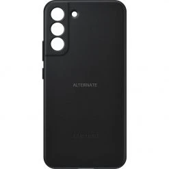 Handy Hüllen SAMSUNG Leather Cover, Handyhülle (schwarz, Samsung Galaxy S22+)
