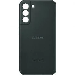 Handy Hüllen SAMSUNG Leather Cover, Handyhülle (dunkelgrün, Samsung Galaxy S22+)