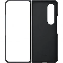 Handy Hüllen SAMSUNG Leather Cover, Handyhülle (schwarz, Samsung Galaxy Z Fold4)