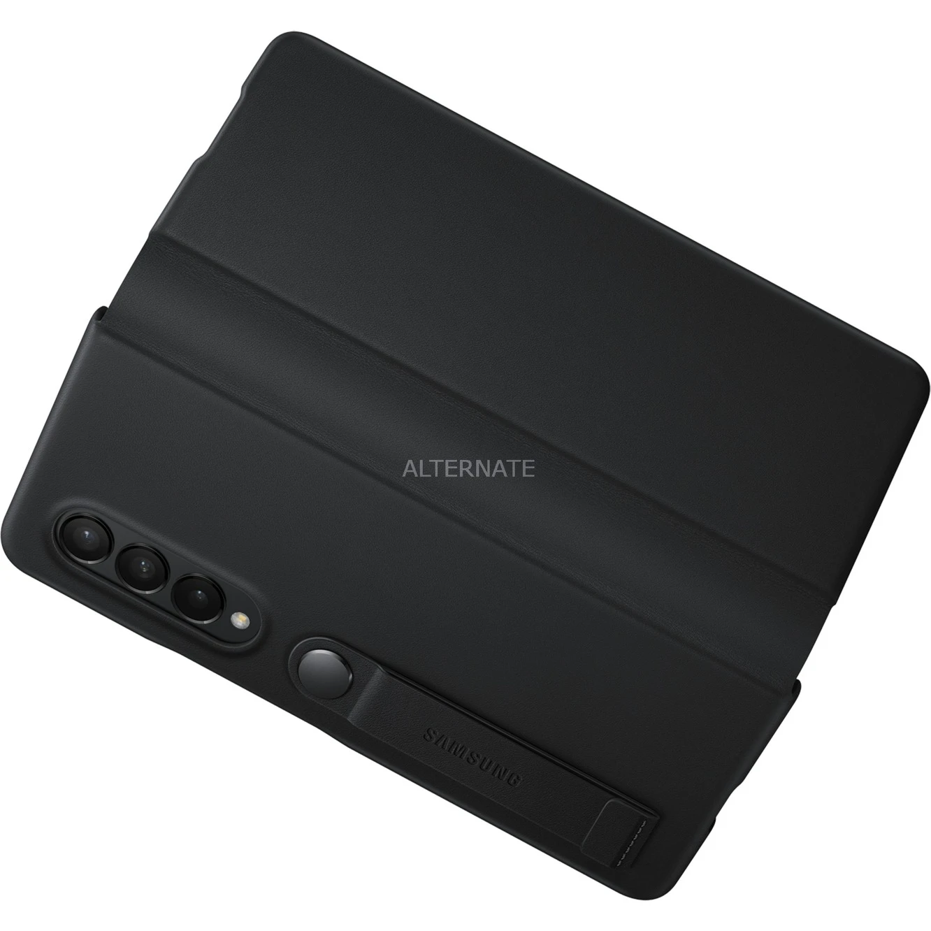 Handy Hüllen SAMSUNG Leather Flip Cover, Handyhülle (schwarz, Samsung Galazxy Z Fold3 5G) – Bild 5