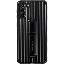 Handy Hüllen SAMSUNG Protective Standing Cover, Handyhülle (schwarz, Samsung Galaxy S21+ 5G)