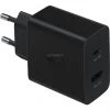 Handy Ladegeräte SAMSUNG SFC Travel Adapter Duo, Ladegerät (schwarz, Schnellladefunktion 35W)