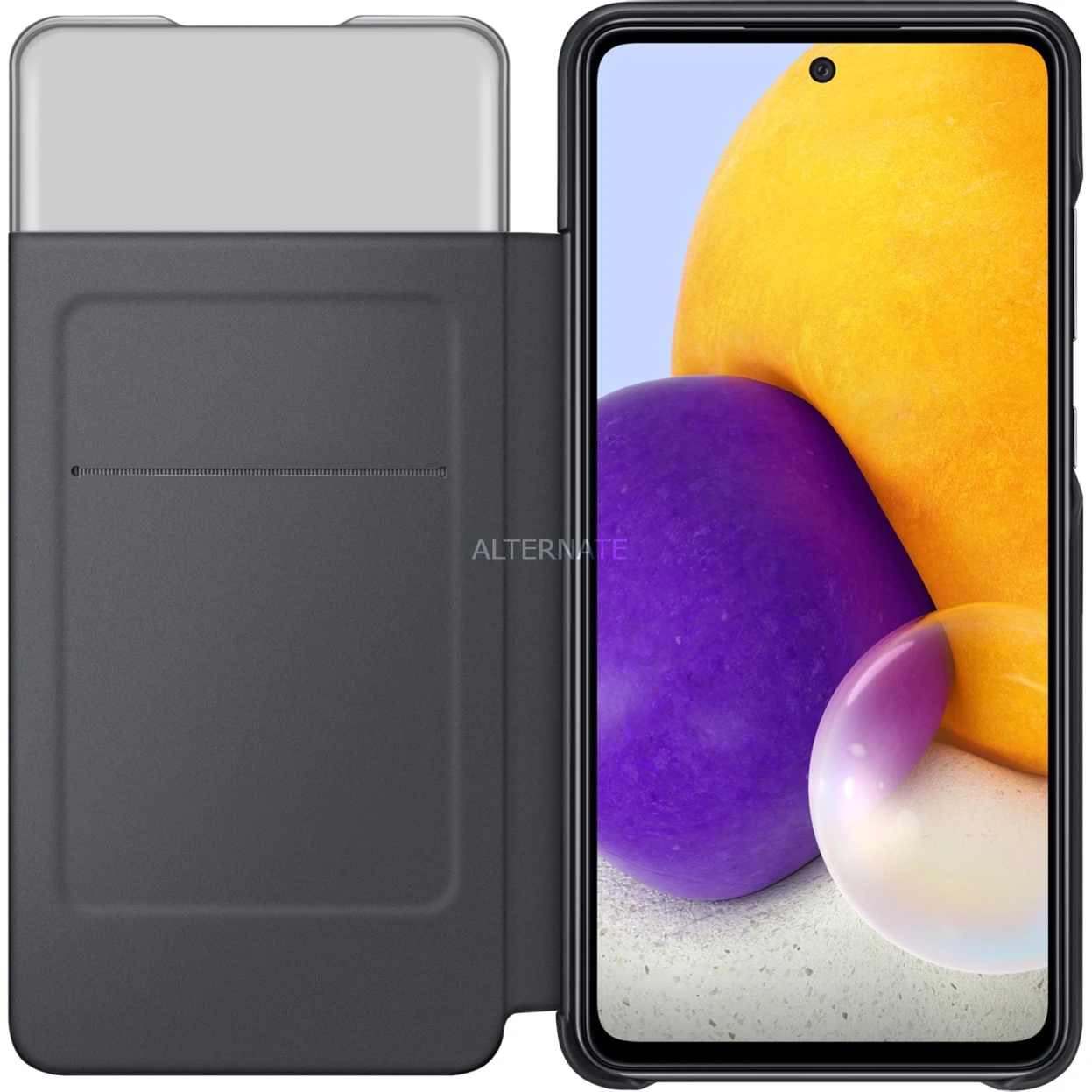 Handy Hüllen SAMSUNG S View Wallet Cover, Handyhülle (schwarz, Samsung Galaxy A72 5G) – Bild 3