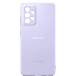 Handy Hüllen SAMSUNG Silicone Cover, Handyhülle (violett, Samsung Galaxy A52 5G)