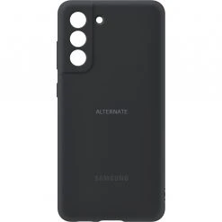 Handy Hüllen SAMSUNG Silicone Cover, Handyhülle (schwarz, Samsung Galaxy S21 FE)