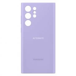 Handy Hüllen SAMSUNG Silicone Cover, Handyhülle (violett, Samsung Galaxy S22 Ultra)