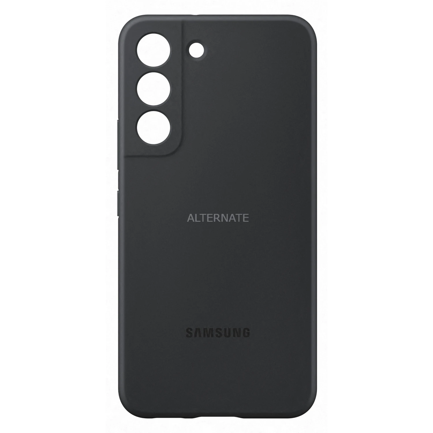Handy Hüllen SAMSUNG Silicone Cover, Handyhülle (schwarz, Samsung Galaxy S22)