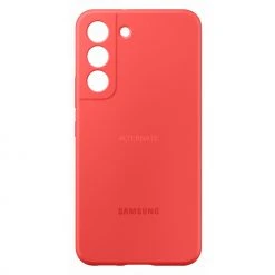 Handy Hüllen SAMSUNG Silicone Cover, Handyhülle (rot, Samsung Galaxy S22)