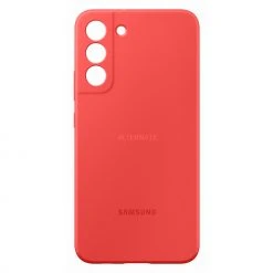 Handy Hüllen SAMSUNG Silicone Cover, Handyhülle (rot, Samsung Galaxy S22+)