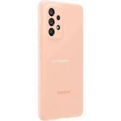 Handy Hüllen SAMSUNG Silicone Cover, Handyhülle (pfirsich, Samsung Galaxy A53 5G)