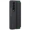 Handy Hüllen SAMSUNG Silicone Grip Cover, Handyhülle (schwarz/grün, Samsung Galaxy Z Fold4)
