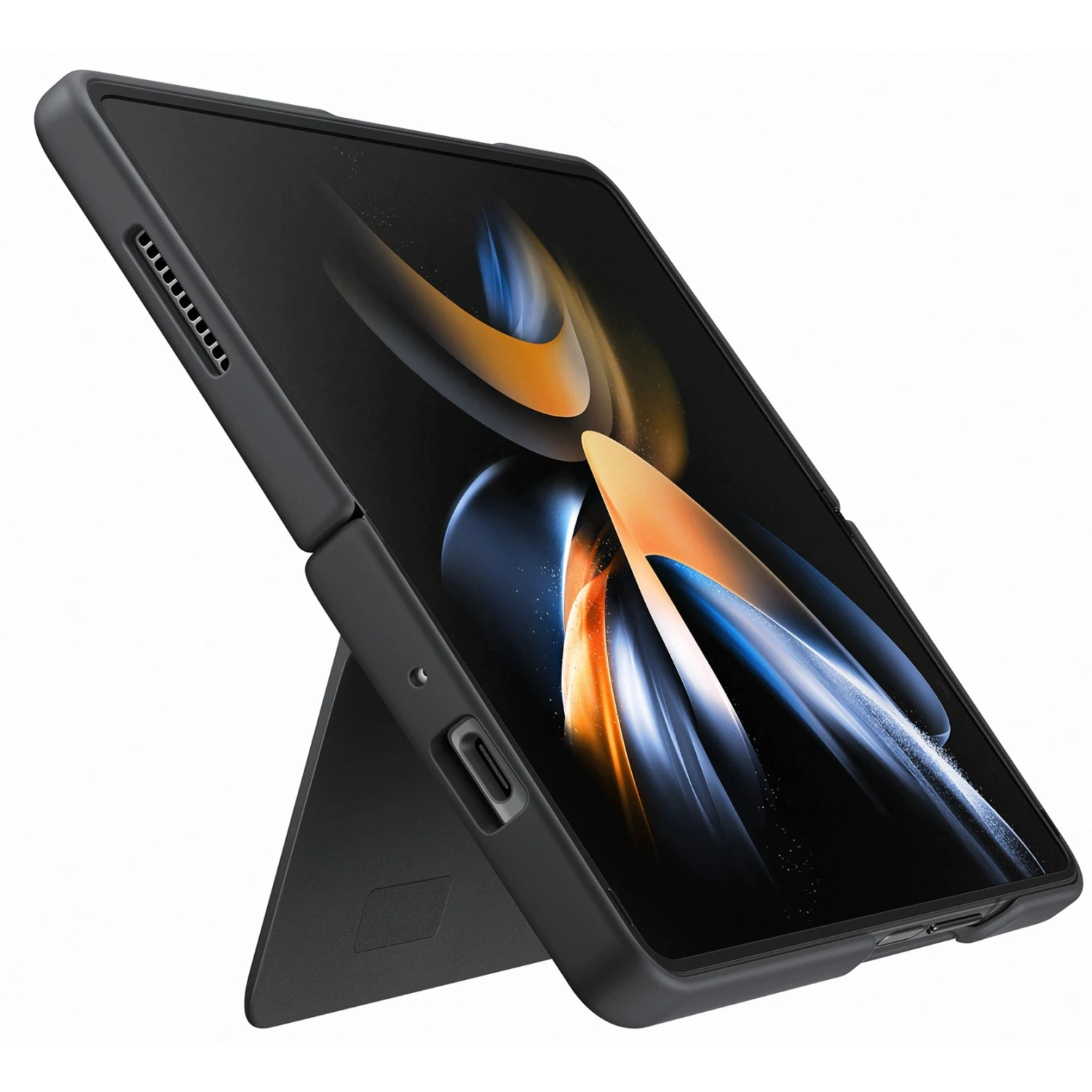 Handy Hüllen SAMSUNG Slim Standing Cover, Handyhülle (schwarz, Samsung Galaxy Z Fold4) – Bild 6