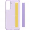 Handy Hüllen SAMSUNG Slim Strap Cover, Handy (violett/gelb, Samsung Galaxy S21 FE)