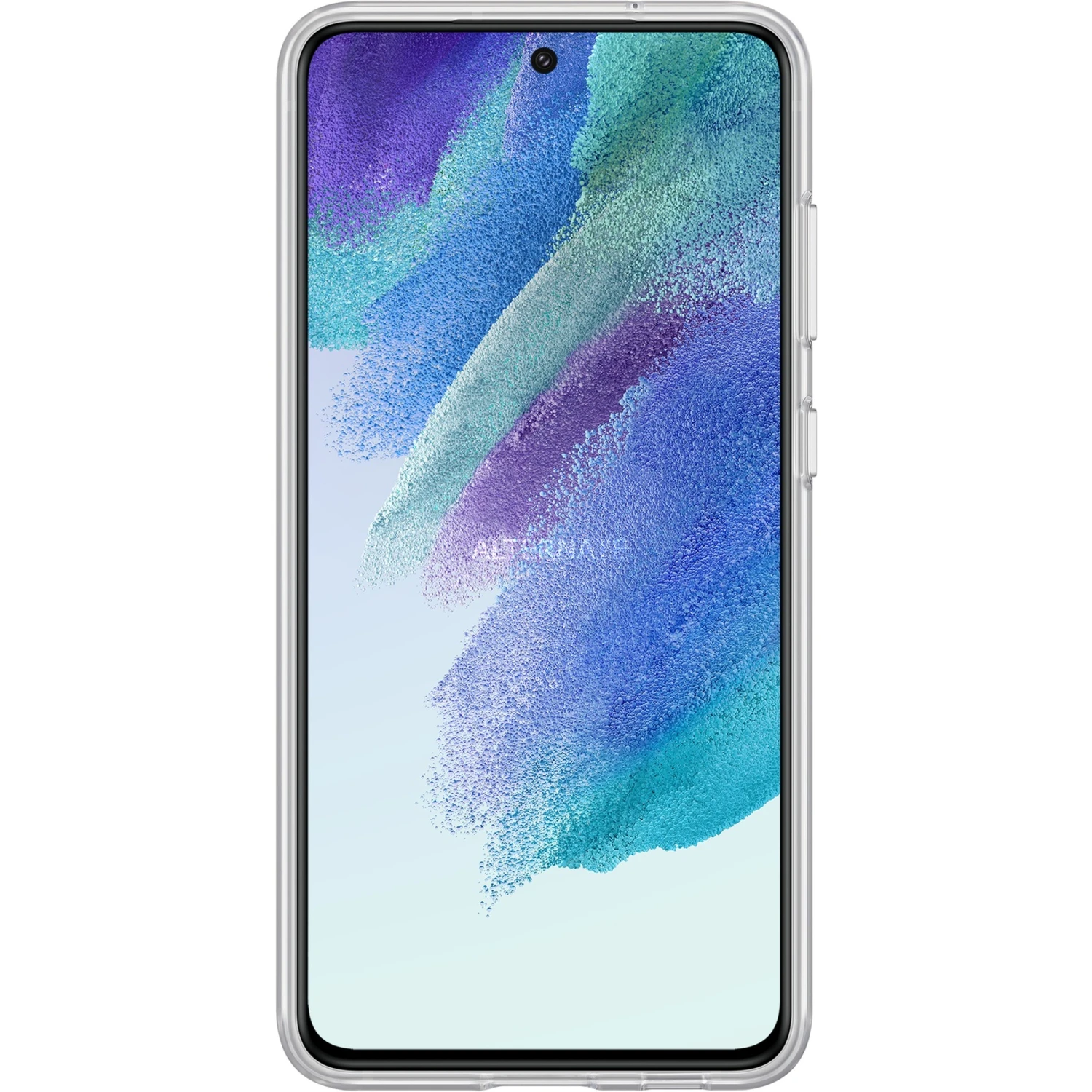 Handy Hüllen SAMSUNG Slim Strap Cover, Handy (weiß/gelb, Samsung Galaxy S21 FE) – Bild 5