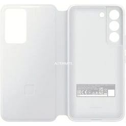 Handy Hüllen SAMSUNG Smart Clear View Cover, Handyhülle (weiß, Samsung Galaxy S22)