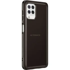 Handy Hüllen SAMSUNG Soft Clear Cover, Handyhülle (schwarz, Samsung Galaxy A22 LTE)