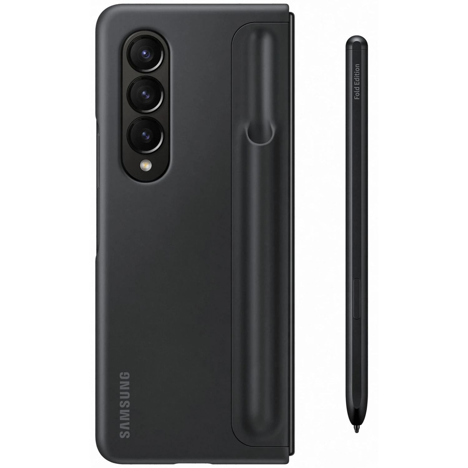Handy Hüllen SAMSUNG Standing Cover Mit Pen, Handyhülle (schwarz, Samsung Galaxy Z Fold4) – Bild 2