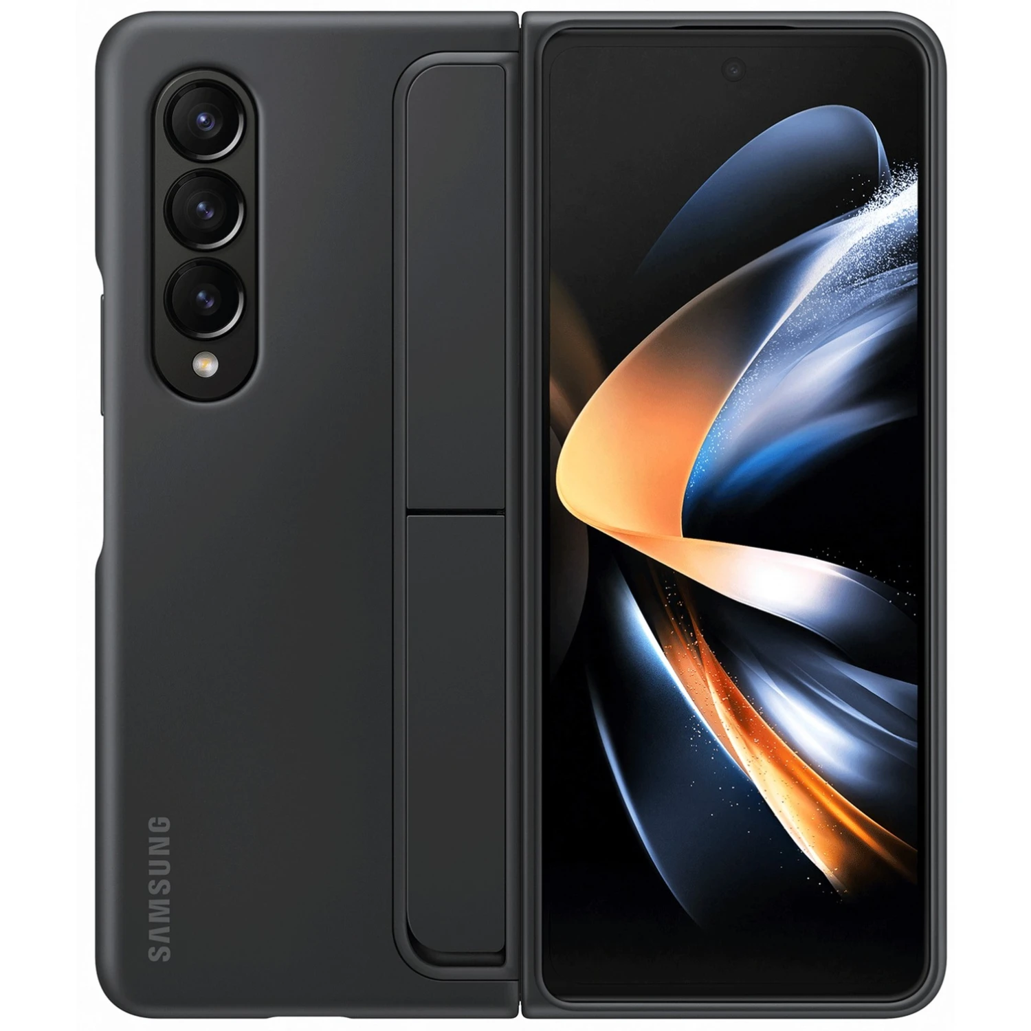 Handy Hüllen SAMSUNG Standing Cover Mit Pen, Handyhülle (schwarz, Samsung Galaxy Z Fold4) – Bild 4