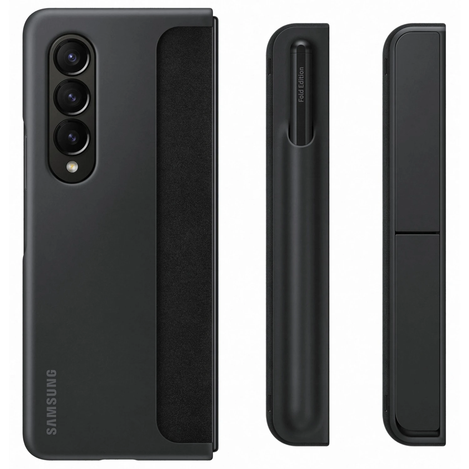 Handy Hüllen SAMSUNG Standing Cover Mit Pen, Handyhülle (schwarz, Samsung Galaxy Z Fold4) – Bild 5