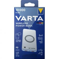 Powerbanks Varta Wireless Power Bank, Powerbank (weiß, 10.000 MAh)