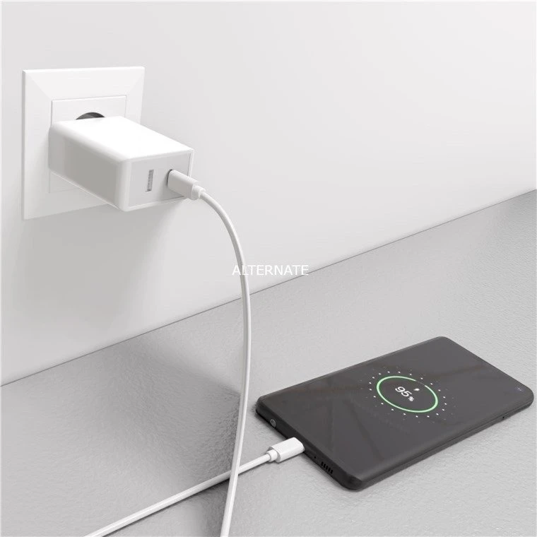 Handy Ladegeräte Goobay Dual USB-C PD (Power Delivery) Schnellladegerät (28W) (weiß) – Bild 5