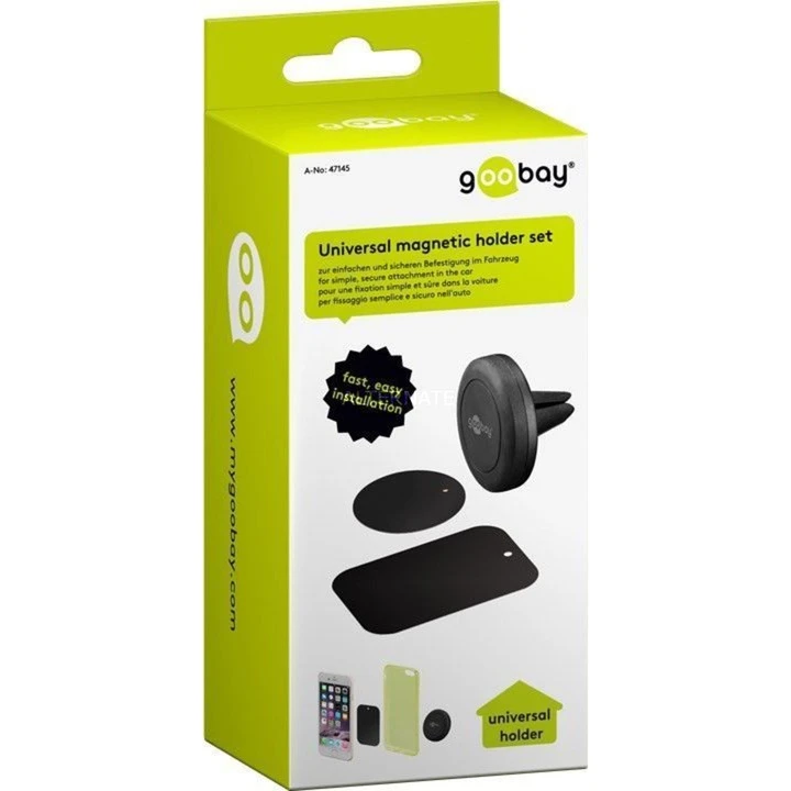 Handy Halterung Goobay Magnethalterungs-Set (schwarz) – Bild 6