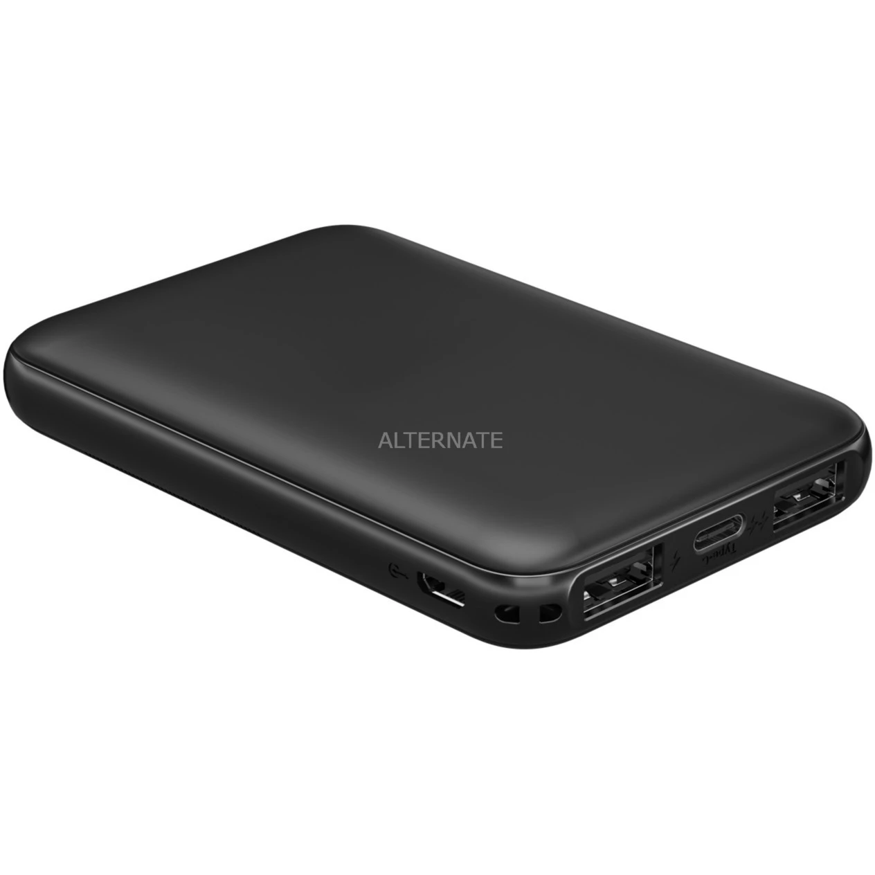 Powerbanks Goobay Powerbank Kompakt 5.000 MAh (schwarz, 5.000 MAh) – Bild 4