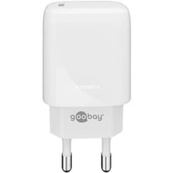 Handy Ladegeräte Goobay USB-C PD (Power Delivery) Schnellladegerät (20W) (weiß)