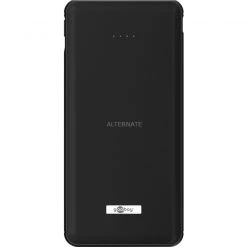 Powerbanks Goobay Wireless Schnelllade-Powerbank 10000mAh (schwarz, USB-C PD, QC 3.0, 10.000 MAh)